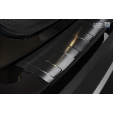 Накладка на задний бампер (черная матовая) Mitsubishi Outlander III FL (2015-) бренд – Avisa главное фото